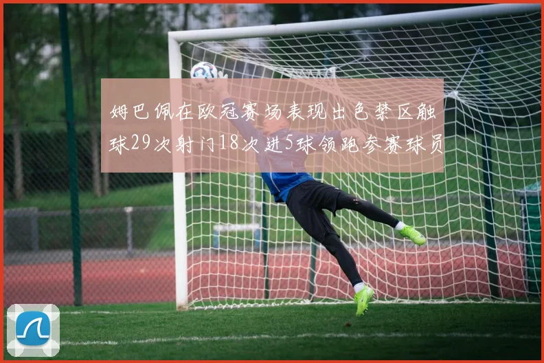 姆巴佩在欧冠赛场表现出色禁区触球29次射门18次进5球领跑参赛球员